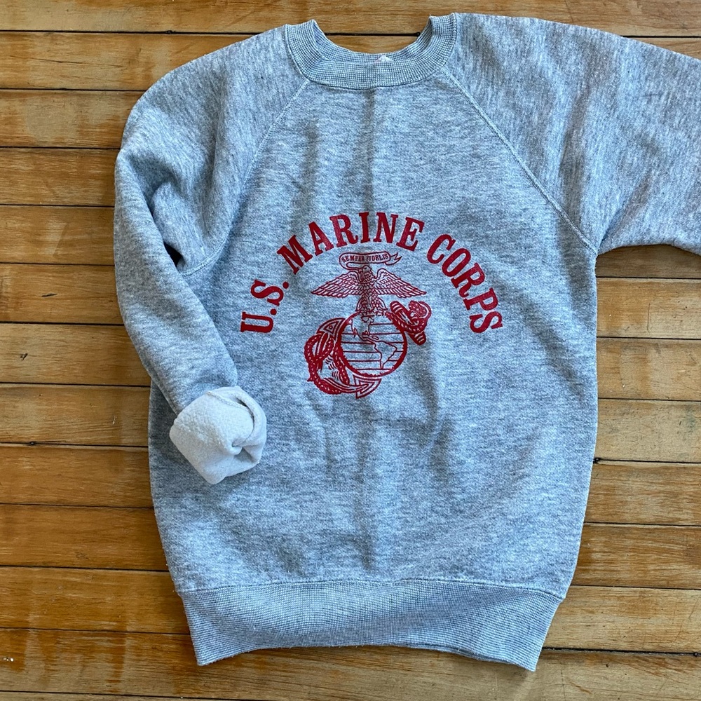 Vintage Soffe Athletic-wear - USMC United States Marine Corps Crewneck
